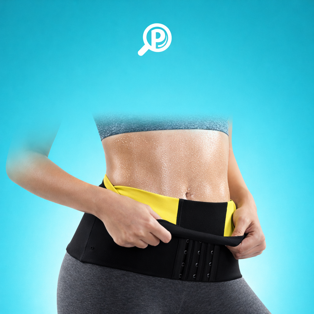 Cinturilla reductora tipo sauna con 3 niveles de ajuste, material neopreno para calor localizado. Imagen Portada | Pillaca
