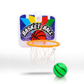 Mini tablero baloncesto portátil pegado con ventosa a un vidrio, niño lanzando la mini pelota | Pillaca