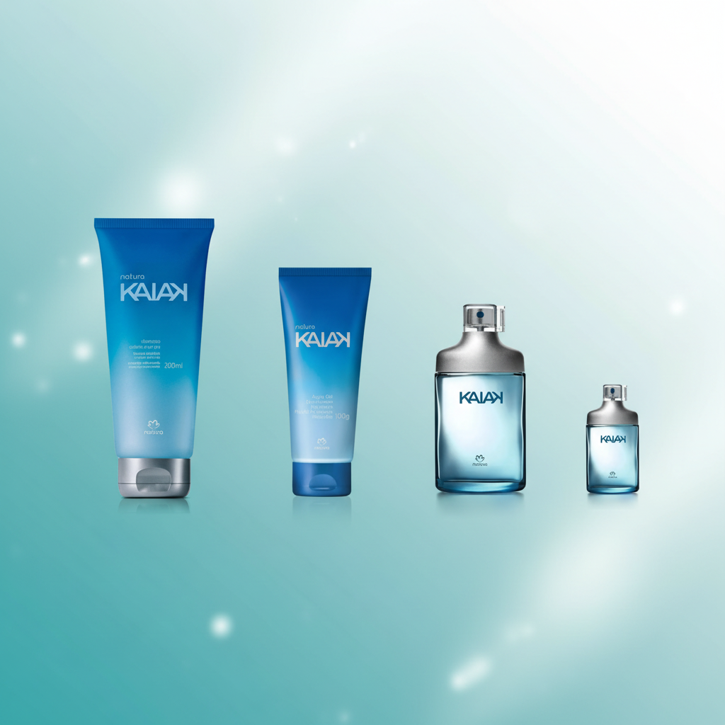 NATURA Regalo Kaiak clásico: Colonia masculina 100 ml + Colonia 25 ml + Shampoo de cabello y cuerpo 200 ml + Hidratante pos-solar 100 g