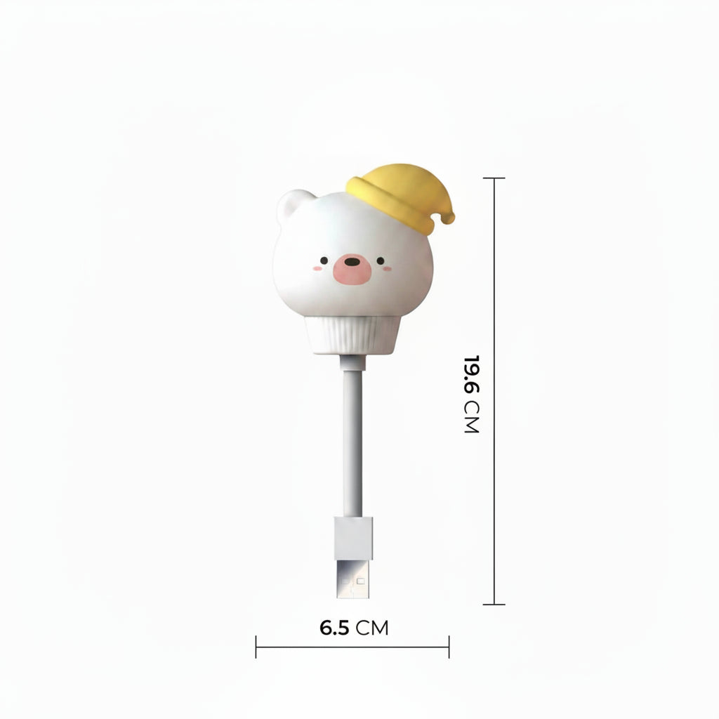 Luz nocturna USB con formas de animales - Medidas | Pillaca