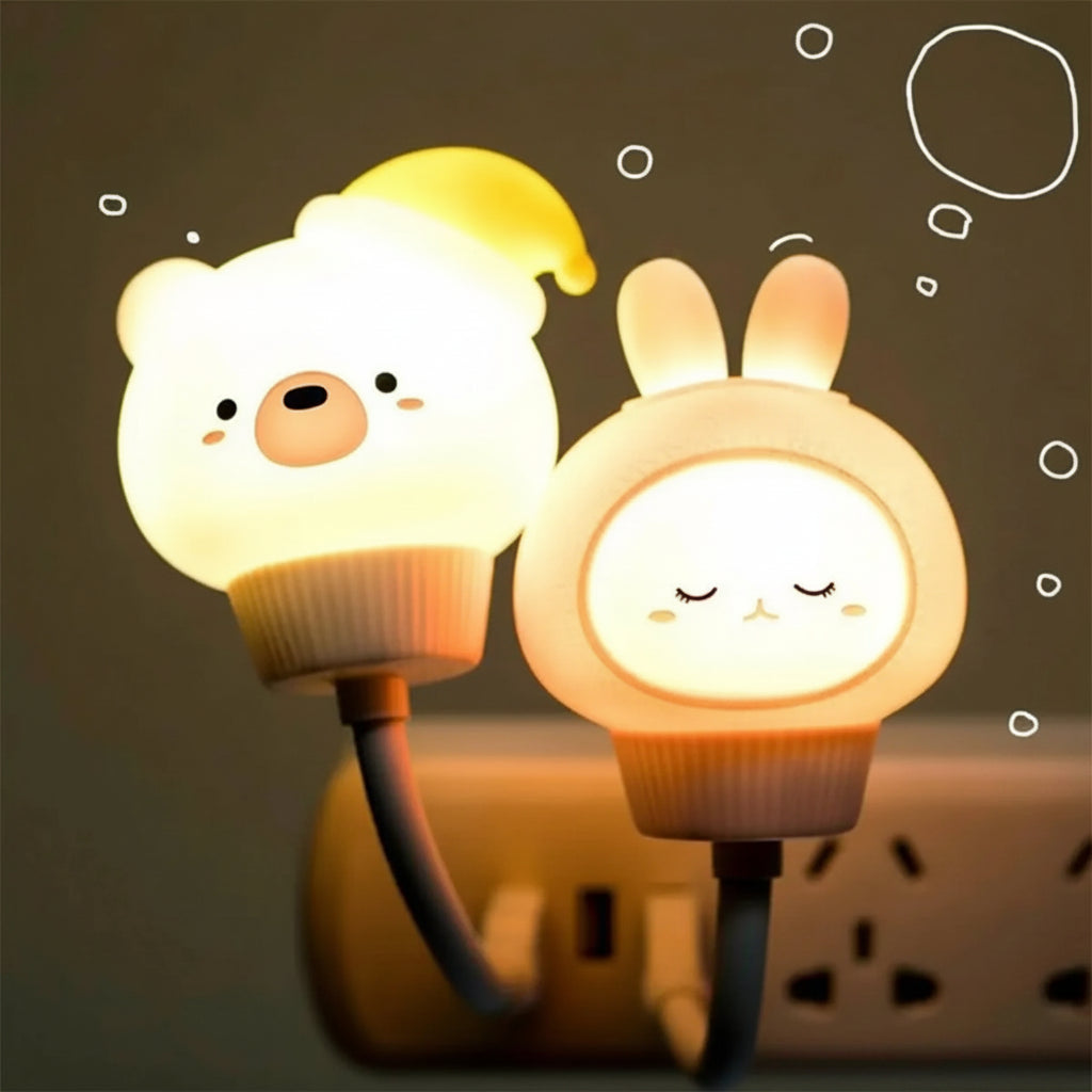 Luz nocturna USB con forma de animales en tono cálido | Pillaca