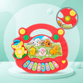 Mini piano didáctico de animales con teclas coloridas y sonidos divertidos para niños | Pillaca