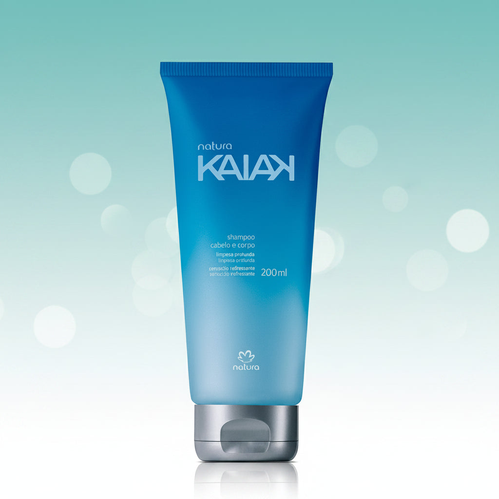 NATURA Regalo Kaiak clásico: Colonia masculina 100 ml + Colonia 25 ml + Shampoo de cabello y cuerpo 200 ml + Hidratante pos-solar 100 g