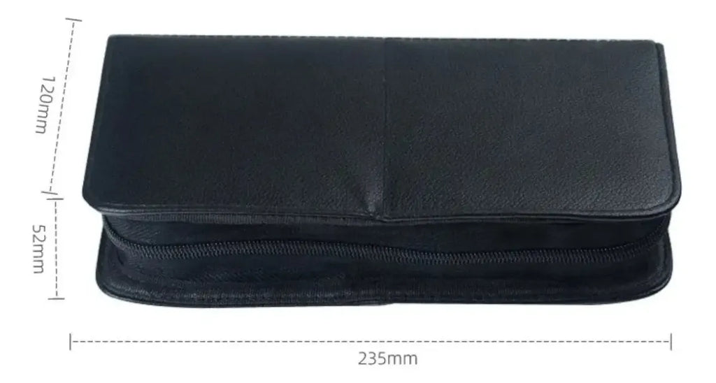 Estuche con 24 brochas de maquillaje profesionales, cerdas sintéticas suaves y estuche de lujo con espacios individuales | Pillaca