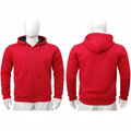 Hoodie para hombre con cierre de cremallera, capota, peso 390 g, composición 52% algodón, 46% poliéster, 2% spandex, referencia 20001H | Pillaca