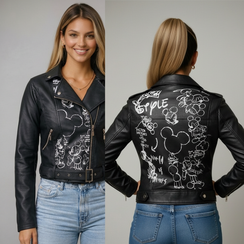 Chaqueta Style F color negro en jean sobre fondo blanco | Pillaca