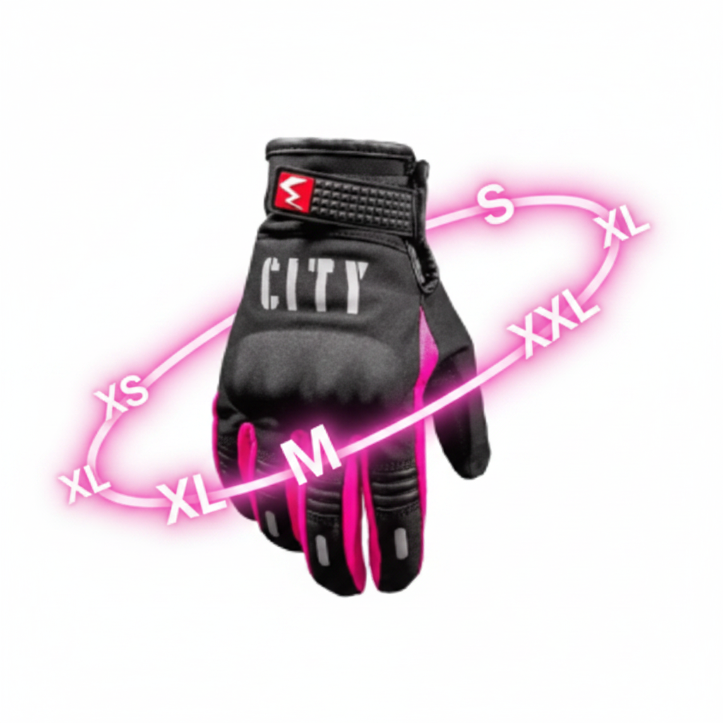 Guantes para moto MadMotor color rosado, protección reforzada en nudillos, agarre ergonómico y ajuste con velcro | Pillaca