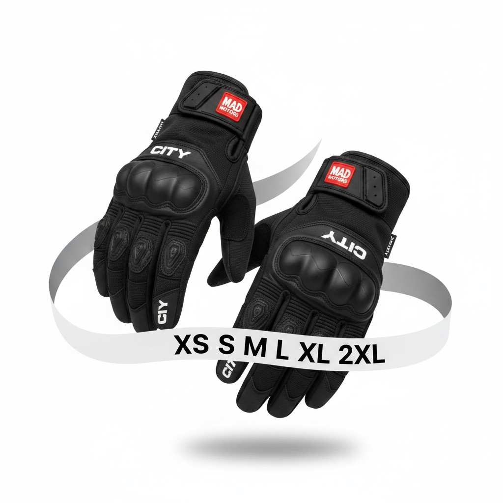 Guantes con cinta de tallas flotantes