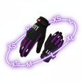 Guantes morados originales con órbita 3D tallas únicas